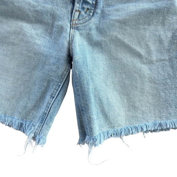 MOTHER The Tripper Cutoff Fray Hem Denim Shorts Skating on Thin Ice Size 26 - Picture 9 of 11